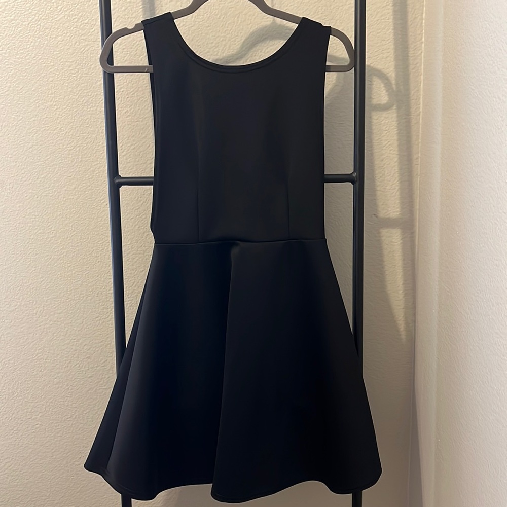 Black skater dress